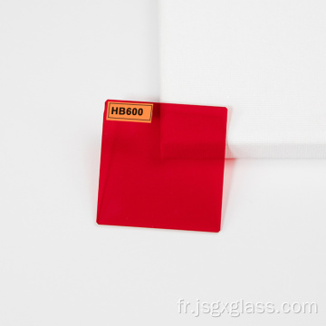 Verre optique rouge coupé HB600